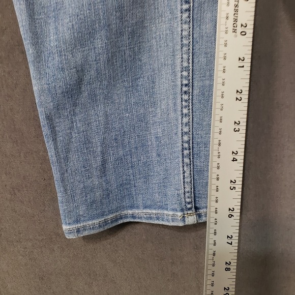 White House Black Market Woman Sz 10 Extra High Rise Slim Ankle High Waist Jeans - Picture 5 of 12